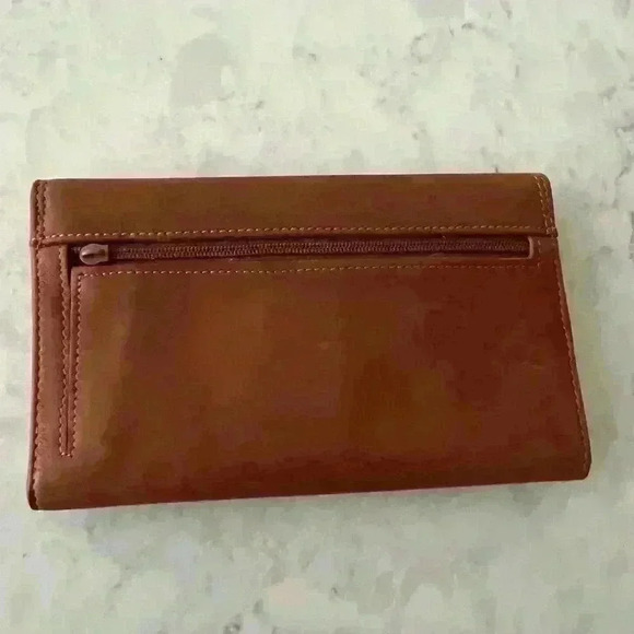 Rolfs genuine tan leather front flap wallet - Picture 5 of 8